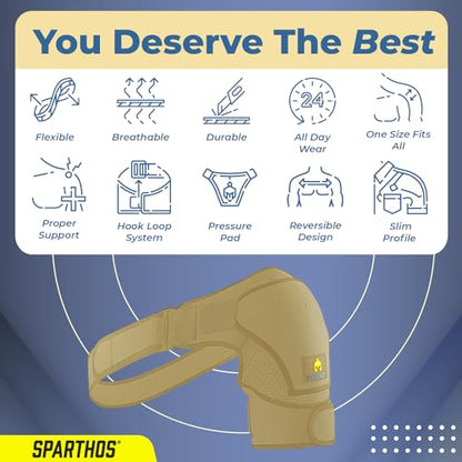 Adjustable Shoulder Support Brace for Rotator Cuff & Stability Relief