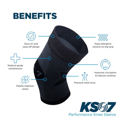 Compression Knee Brace Sleeve for Support & Recovery
