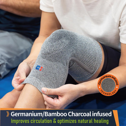 Germanium & Bamboo Charcoal Compression Knee Support Brace