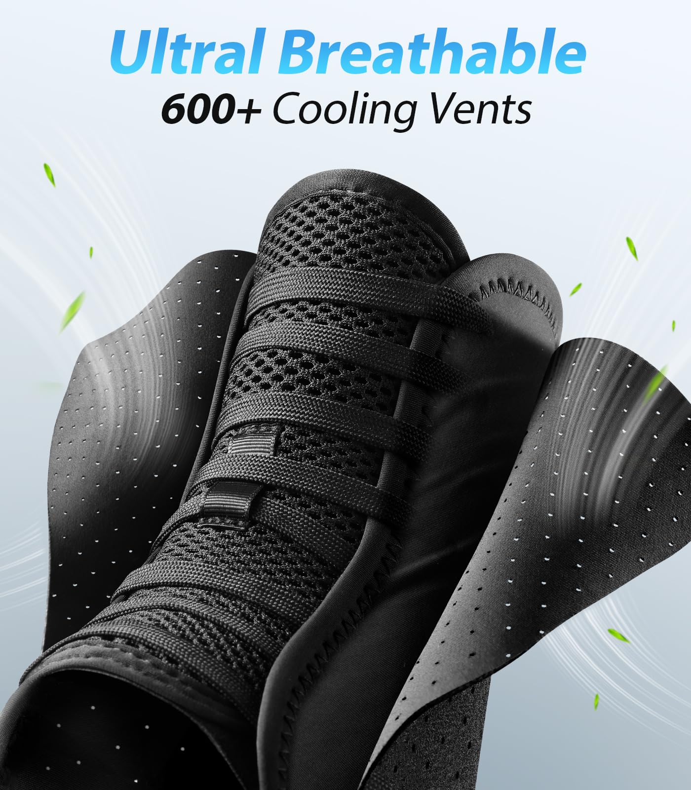 ZOELION Hoop-and-Loop Quick Lace Up Ankle Brace with Side Stabilizing Pads